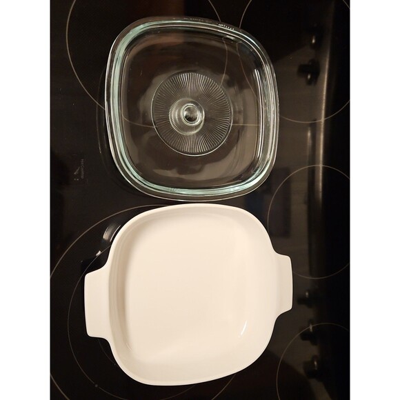Vintage CorningWare L'Echalote A-8-B 1.4 L Spice Of Life Dish With Glass Lid - Picture 5 of 11